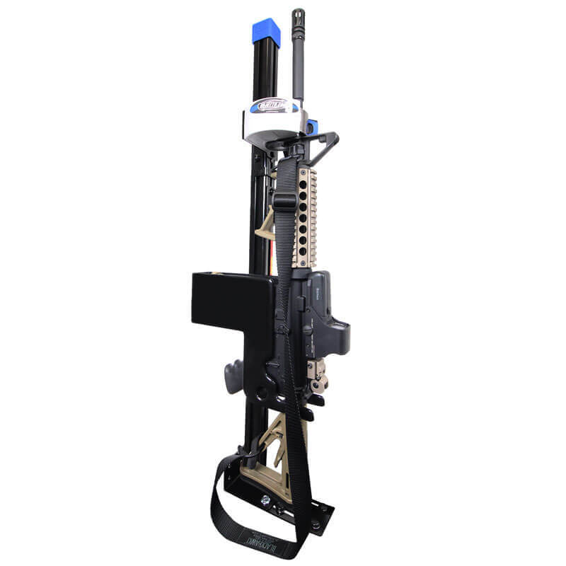 AR Secure Gun Rack - Single Weapon, Partition Mounted, Vertical (GR9-ZRT-AR Secure-BLM) AR Secure Gun Rack -  Single Weapon, Partition Mounted, Vertical (GR9-ZRT-AR-BLM-V) 475-2053