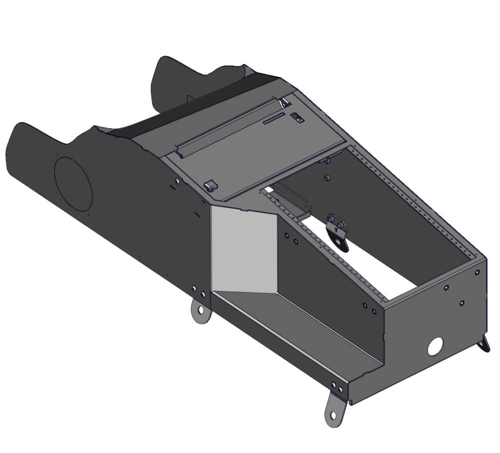 (2025+) Chevy Tahoe Duty Gear Saver/Integrated Printek Brother Contour Console 2025, 25, 2026, 26, 2027, 27, 2028, 28, Chevy, Tahoe, Police, Equipment, Integrated, Printek, Brother, Contour, Console, Locking, Lid, Storage, 425, 6738, Jotto, Desk, Duty, Gear, Saver