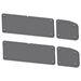 Ford PI Utility (2020+) OEM Door Control Covers - 475-1251